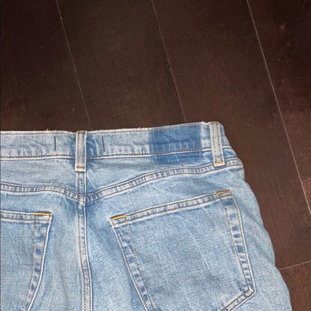 Abercrombie & Fitch Light Blue Straight Leg Jeans - Picture 6 of 8